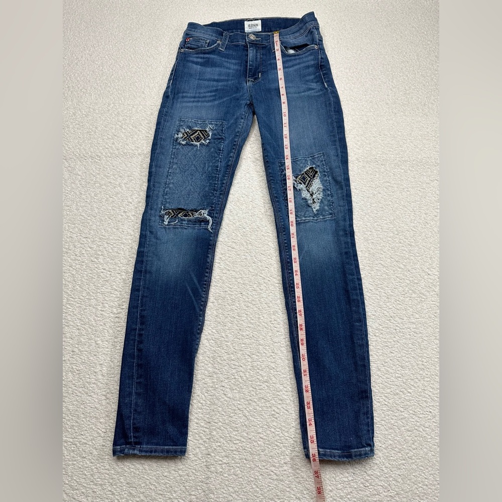 Hudson Nico Mid Rise Ankle Super Skinny Blue Jeans Women’s Size 26 Waist - Picture 4 of 10